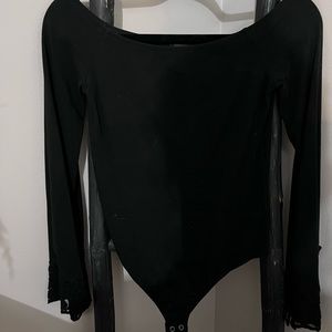 Express black bodysuit - size: small